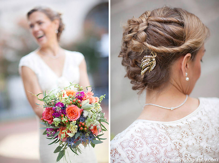 03-Bridal Bouquet and Hair