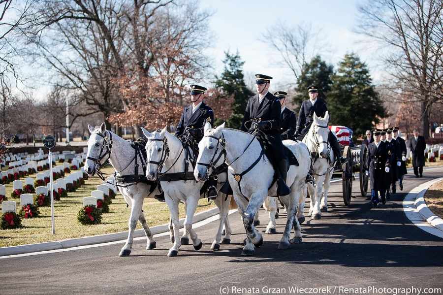 Funeral and Burial with Full Military Honors at Arlington National