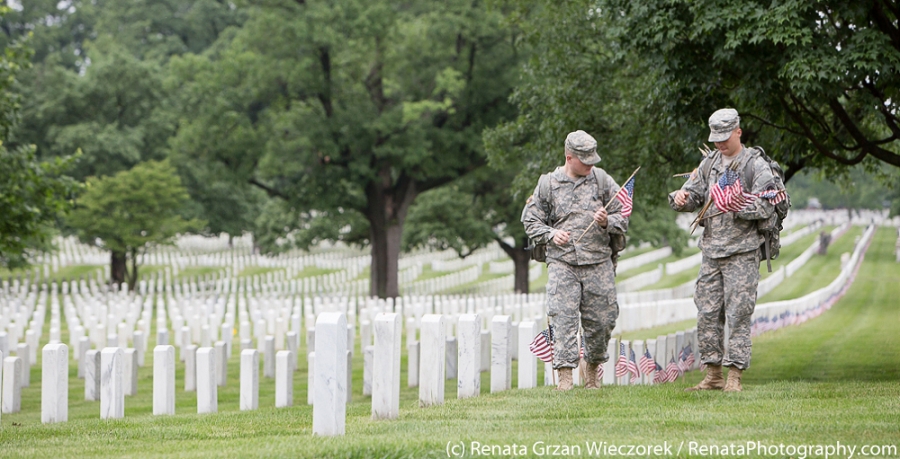 03-Flags In at Arlington for Memorial Day